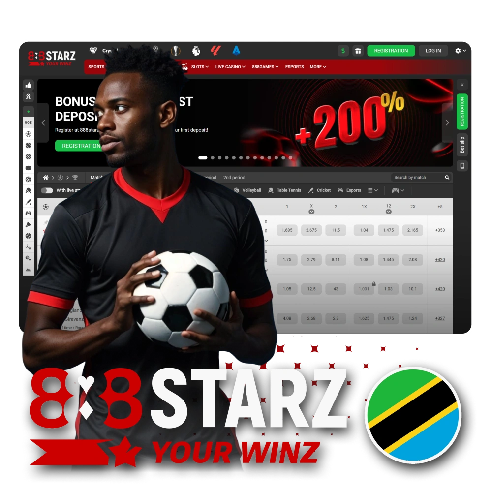 Visit casino and betting offical website 888starz in Tanzania.