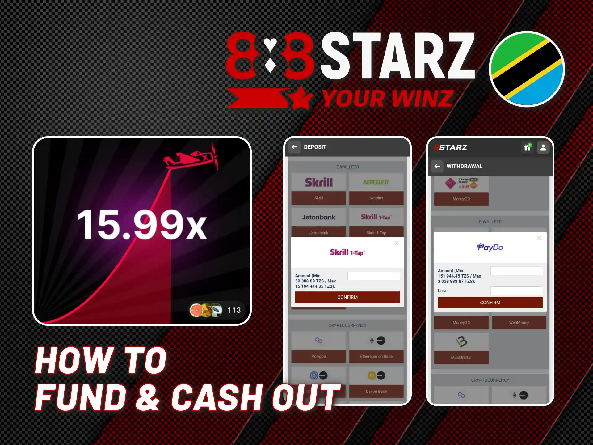 Play Aviator and fund and cash out from 888starz casino.