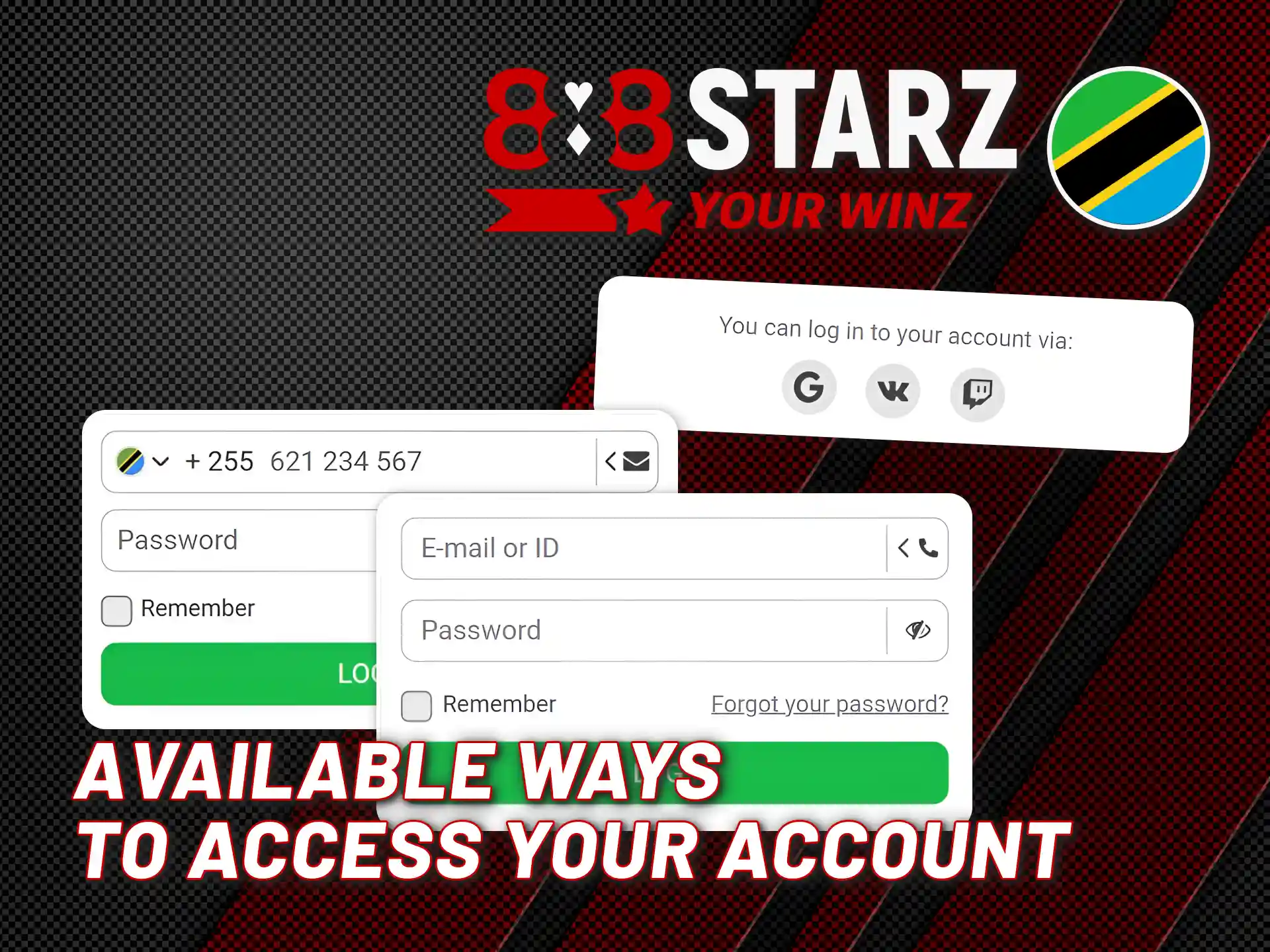 Choose your preferred 888starz online login method easily.