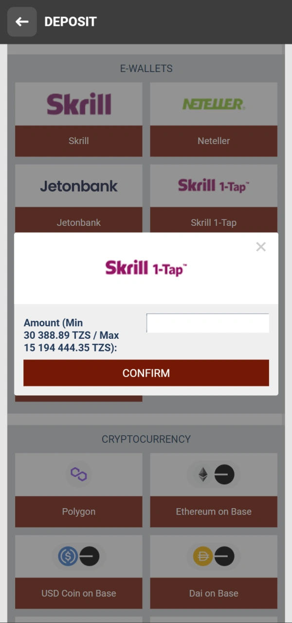 Deposit with various payment methods at 888starz official.