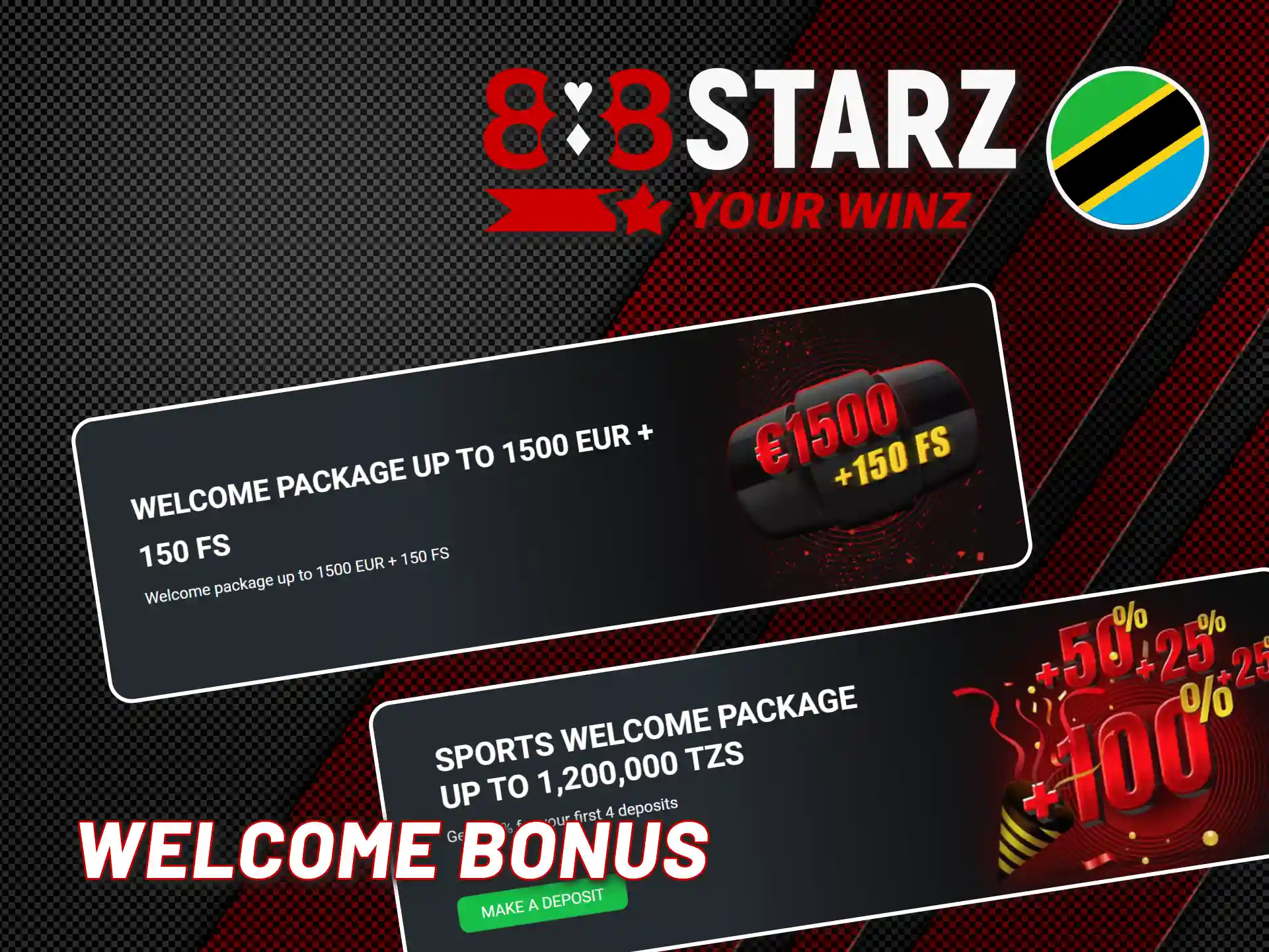 Claim a generous 888starz welcome bonus for casino or sports.