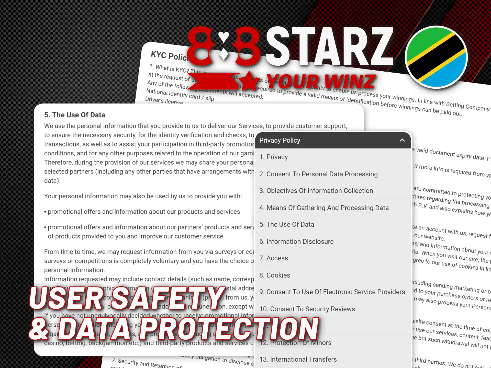 Get your account and transactions protected with 888starz data security.