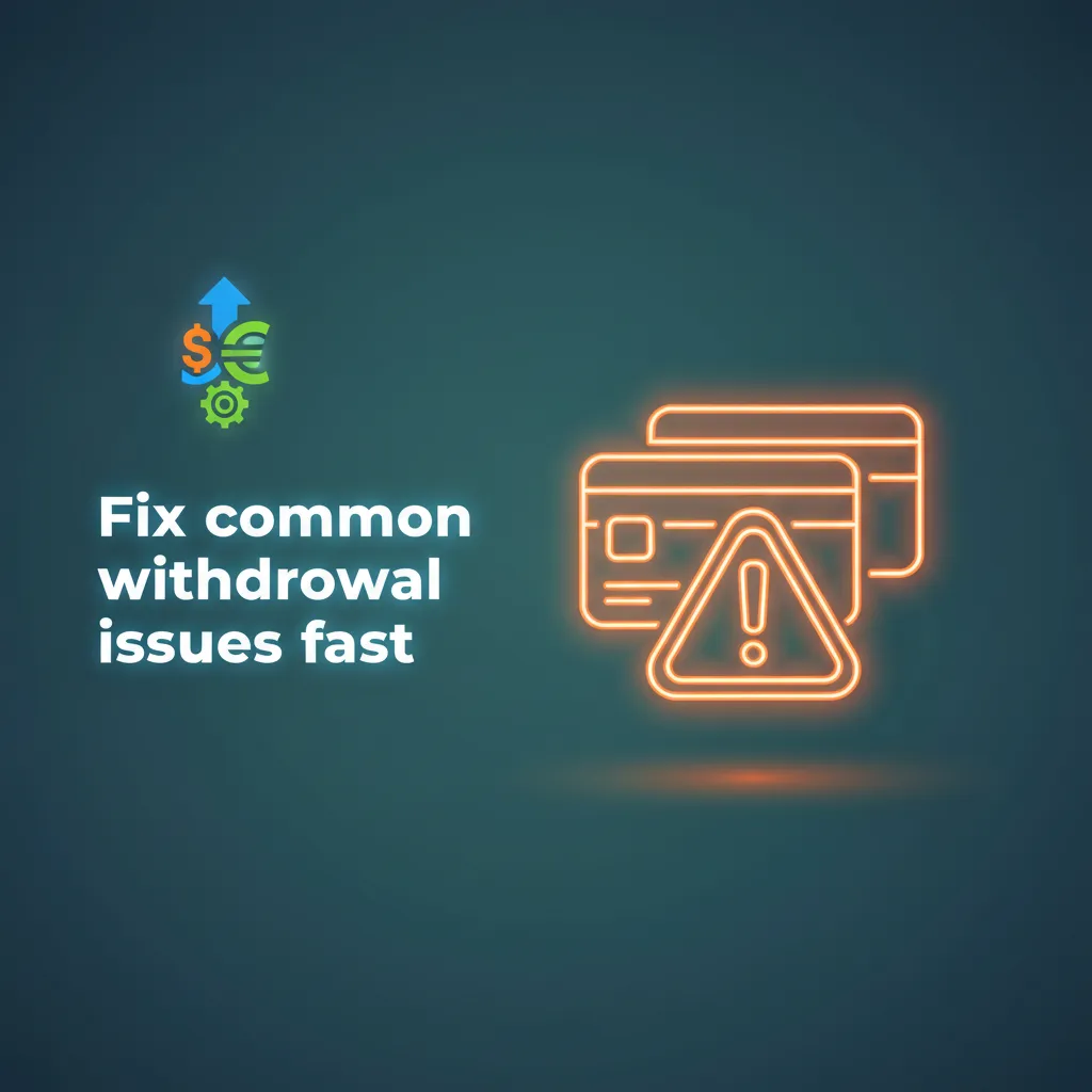 Checklist for withdrawal issues: verify ID, match name, fit limits, clear bonus, fix wallet details, try later.