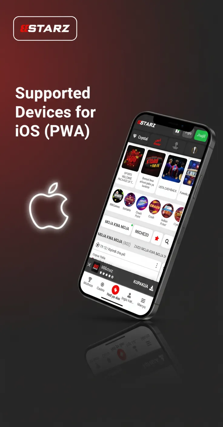 Supported iOS PWA devices: iPhone 8–15, SE (2/3), iPad 10th, Air 4/5, Pro M1/M2. Safari required for Add to Home Screen.