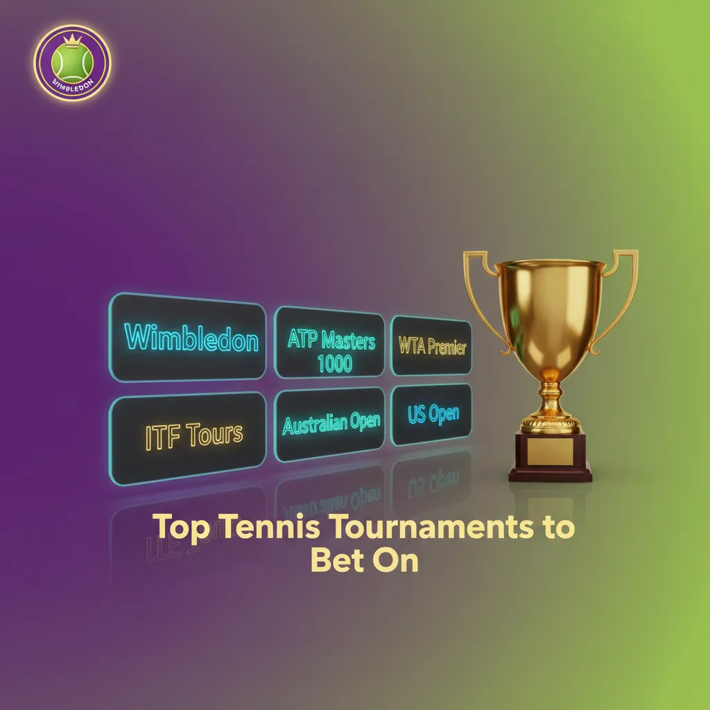 Top tennis tournaments to bet on: Australian Open, French Open, Wimbledon, US Open, ATP/WTA 1000, Davis & BJK Cups.
