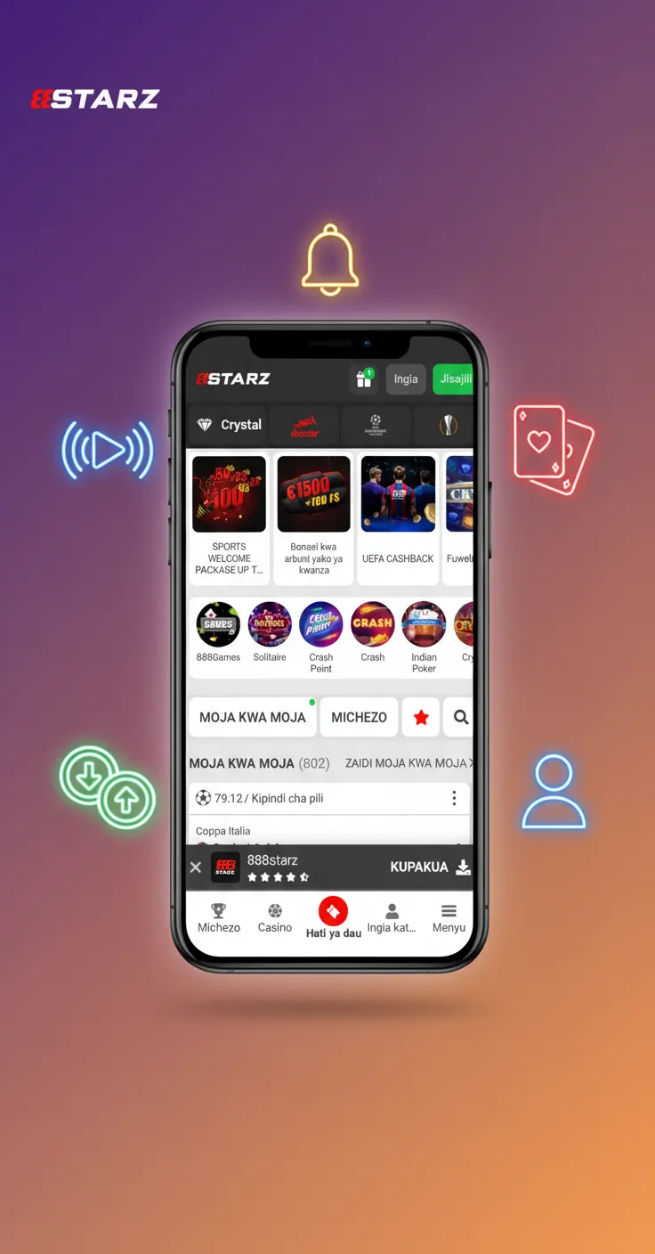 888starz app features: TZS accounts; M-Pesa, Tigo Pesa, Airtel Money; live bet + cash out; slots & live casino; 24/7 support