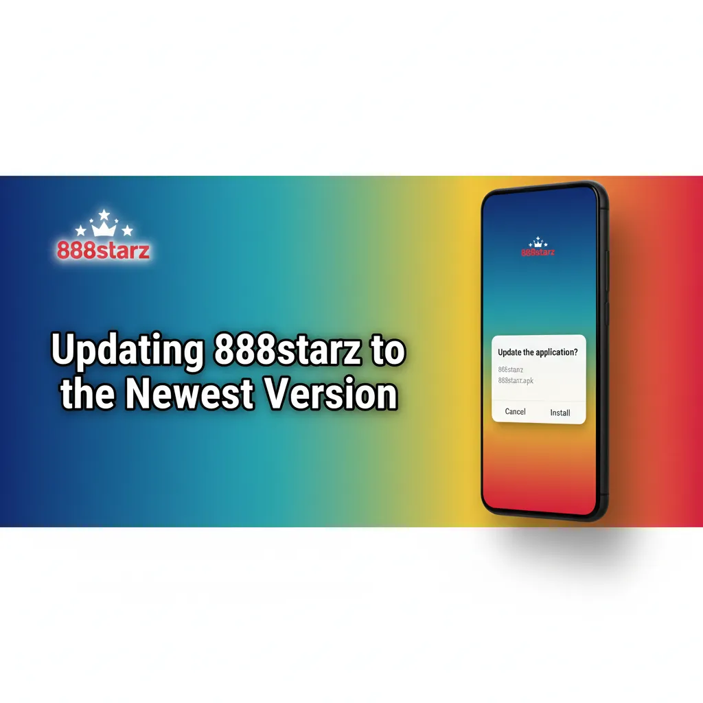 Smartphone with 888starz PWA and cloud auto-update icon; no download needed, always latest version.
